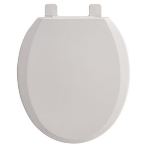Round Closed Front with Cover Toilet Seat in White