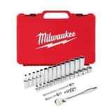 Milwaukee® 3/8 in. Drive Ratchet and Socket Set M48229508 at Pollardwater