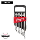 Milwaukee® 7pc Ratcheting Combination Wrench Set - Metric M48229506 at Pollardwater