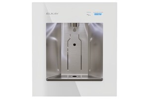 Built-in Stainless Steel Indoor Bottle Filling Station in Aspen White