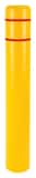 Innoplast Inc BollardGard 7 x 52 in. HDPE Bollard Cover in Yellow and Red IBC752YR at Pollardwater