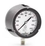 Ashcroft PLUS!™ 4-1/2 x 1/2 in. MNPT 100 psi PBT and Stainless Steel Pressure Gauge A451259SL04L100 at Pollardwater