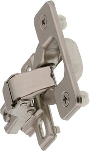 Self Closing Concealed 2-way Cabinet Hinge in Nickel (Pack of 2)