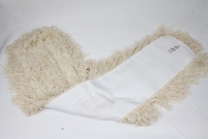 5 x 24 in. Cotton Helper Dust Mop with Slot Pocket and Backing in White