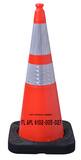 VizCon Enviro-Cone® 36 in. Orange Florida DOT Cone with Reflective Collar with 12 lb. Black Base V16036HIWB12FL at Pollardwater