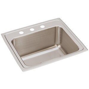22 in. Drop-in Stainless Steel Single Bowl Kitchen Sink in Lustrous Satin