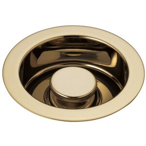1-11/16 x 4-1/2 in. Brass Disposer Flange and Stopper in Polished Gold