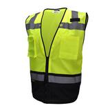 Radians Size 5X Polyester Mesh Reusable Heavy Duty Surveyor Safety Vest RSV59B2ZGM5X at Pollardwater