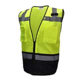 Radians Size 3X Polyester Mesh Reusable Heavy Duty Surveyor Safety Vest in Hi-Viz Green RSV59B2ZGM3X at Pollardwater