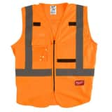 Milwaukee® HIGH VISIBILITY ORANGE SAFETY VEST S/M CSA M48735071 at Pollardwater