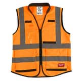 Milwaukee® HIGH VISIBILITY ORANGE PERFORMANCE SAFETY VEST XXL/XXXL M48735053 at Pollardwater