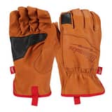 Milwaukee® Goatskin Leather Gloves in Brown M48730011 at Pollardwater