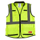 Milwaukee® HIGH VISIBILITY YELLOW PERFORMANCE SAFETY VEST S/M CSA M48735081 at Pollardwater