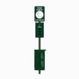 Crown Products Poopy Pouch 96 x 12-1/2 in. 10 gal Pet Waste Station in Green CPP3R200KITWP at Pollardwater