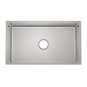 32 in. Undermount Stainless Steel Single Bowl Kitchen Sink