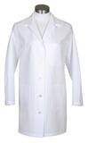 ERB Safety Girl Power at Work® Size XS Fabric and 65/35 Poly Poplin Womens Lab Coat in White DWFA82523WHXS at Pollardwater