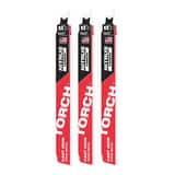 Milwaukee® SAWZALL® TORCH™ 8 TPI 9 x 2 in. Reciprocating Saw (Pack of 3) M48005362 at Pollardwater