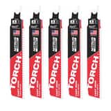 Milwaukee® SAWZALL® TORCH™ 6 in. 8 TPI Reciprocating Saw Blade (Pack of 5) M48005561 at Pollardwater