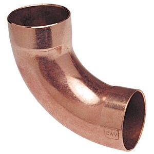 1 in. Copper 90° Long Turn Elbow (1-1/8 in. OD)