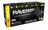 SAS Safety Raven® 8 mil Powder Free Rubber Disposable Glove in Black (Pack of 50) S66577 at Pollardwater