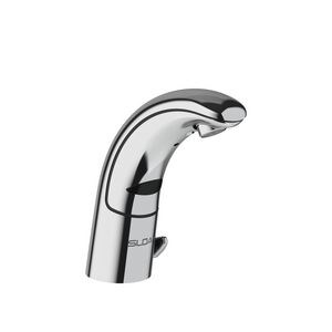 0.5 gpm Battery Powered Sensor Bathroom Sink Faucet with Integrated Side Mixer in Polished Chrome