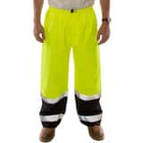 Tingley Icon LTE™ Size M Plastic Pants in Black, Fluorescent Yellow-Green and Silver TP27122MD at Pollardwater