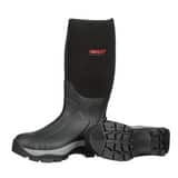 Tingley Badger Boots™ 17 in. Size 11 Mens/13 Womens Rubber Insulated Boots with Steel Plain Toe in Black T8015111 at Pollardwater