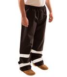 Tingley Icon™ Rain Pants in  Black with Silver Refelctive Banding, Size Small TP24123SM at Pollardwater