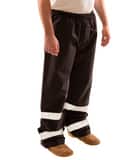 Tingley Icon™ Rain Pants in  Black with Silver Refelctive Banding, Size 3X TP241233X at Pollardwater