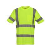 Tingley Job Sight™ Size 3X Plastic Short Sleeve T-Shirt in Fluorescent Yellow-Green and Silver TS753223X at Pollardwater