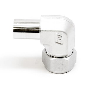 3/4 in.  Tube OD x 3/4 in. Tube Stub 316 Stainless Steel 90 Elbow Adapter Double Ferrule