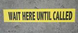 Harris Industries 3 in. x 54 ft. Vinyl Wait Here Until Called Tape in Black and Yellow HZWASWHUC at Pollardwater