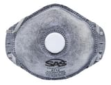 SAS Safety N95 Valved Activated Carbon Respirator, One Size Fits Most (Box of 10) SAS8712 at Pollardwater
