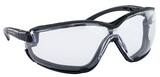 SAS Safety GLOGGLES™ Plastic Safety Goggle with Black Frame and Clear Lens SAS5103 at Pollardwater