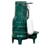Zoeller Pump Co E293 1 HP 230V Non-Automatic Cast Iron Sewage Pump with 2