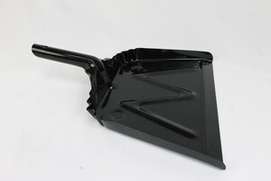 12 in. Metal Dust Pan in Black