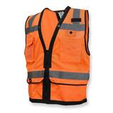 Radians Size 3X Polyester Reusable Heavy Duty Surveyor Safety Tether Vest in Hi-Viz Orange RSV59ZT2ZOD3X at Pollardwater