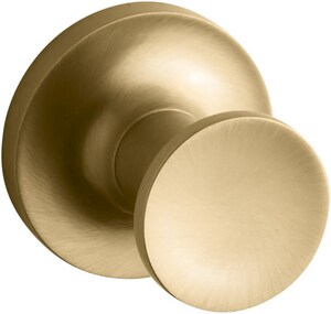 1-Hook Robe Hook in Vibrant<REG/> Brushed Moderne Brass
