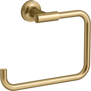 Open Towel Ring in Vibrant<REG/> Brushed Moderne Brass