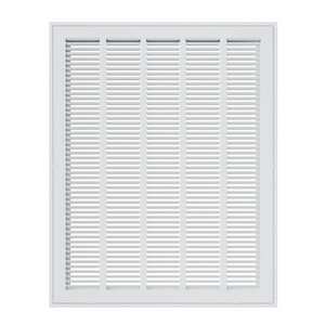 20 x 25 in. Residential Return Grille White Steel