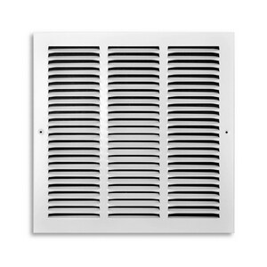 14 x 14 in. Residential Return Grille White Steel
