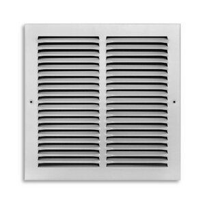 12 x 12 in. Residential Return Grille White Steel