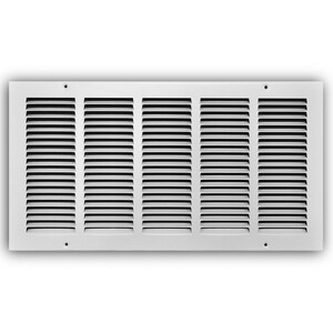 20 x 10 in. Residential Return Grille White Steel