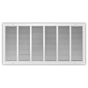30 x 14 in. Residential Return Grille White Steel