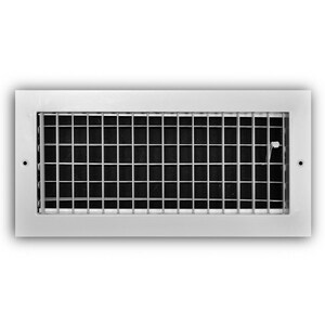 14 x 6 in. Residential Ceiling & Sidewall Register White Aluminum