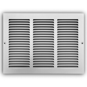 14 x 10 in. Residential Return Grille White Steel