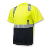 Armateck High Visibility Short Sleeve Lime Color Block T-Shirt, L ARM11BLL at Pollardwater