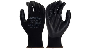 15G Nylon Micro-Foam Nitrile Palm Dipped Gloves, L