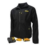 DEWALT 20V Structured Soft Shell Heated Jacket in Black RDCHJ090BD1M at Pollardwater