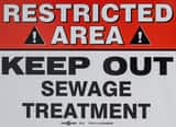 Rhino UV Armor Signs Plastic Restricted Area Keep Out Non-Lighted Sign RPSRESTD1014 at Pollardwater